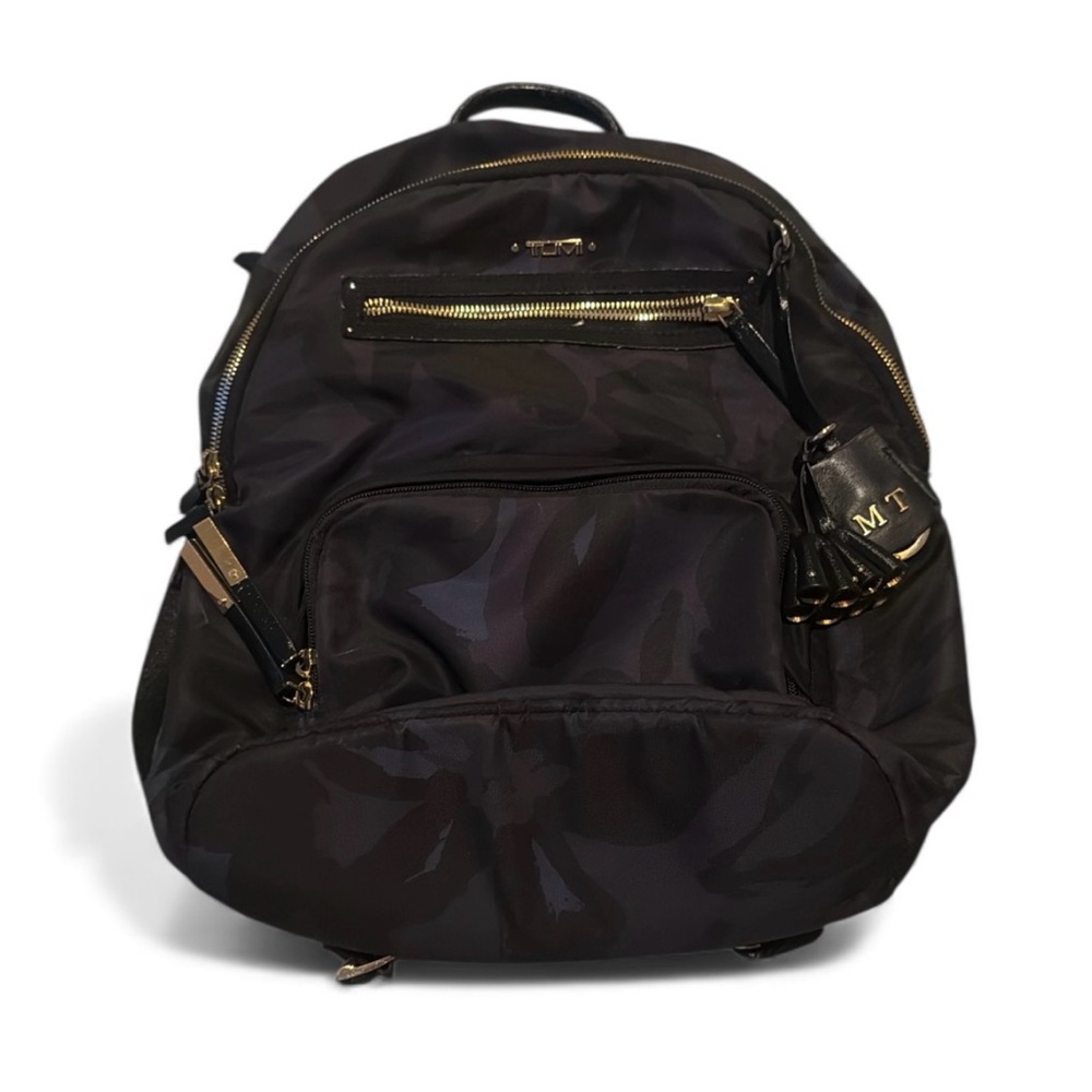 Tumi Dark‎ Brown Backpack with Gold Accents